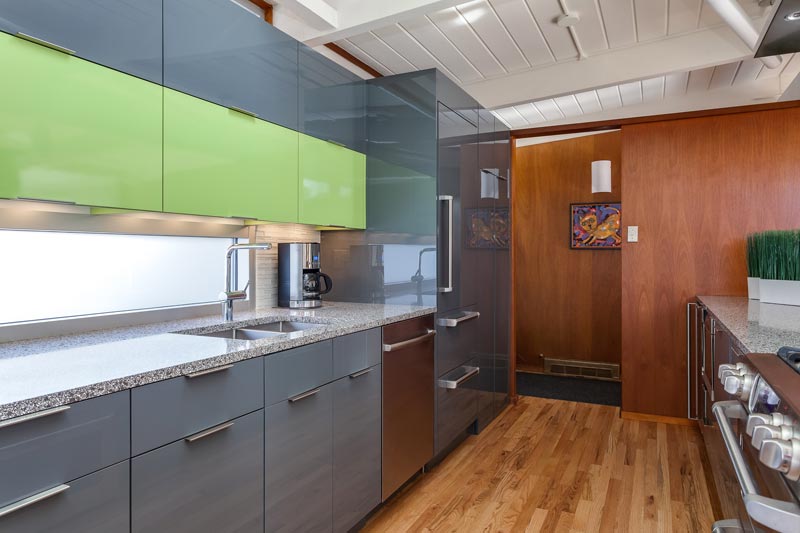Contemporary Lime Green Kitchen Remodel In Denver Jm Kitchen And