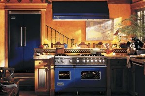 cobalt blue range kitchen remodel trend 2014 in Denver
