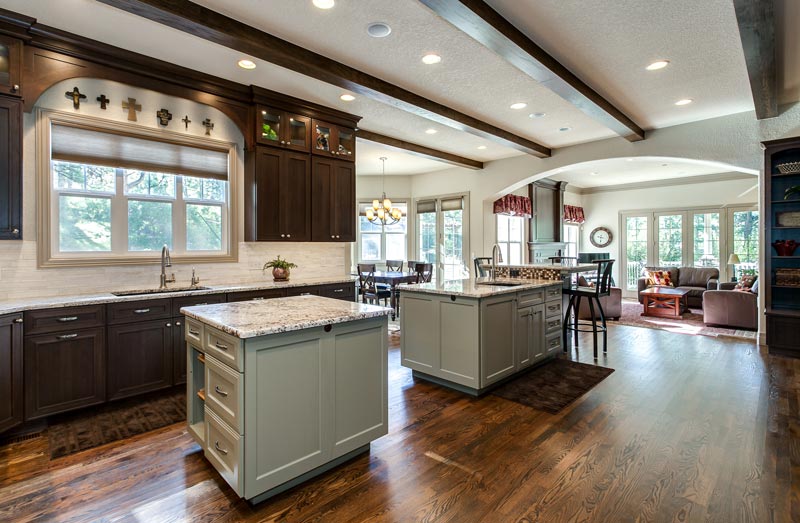 Denver Kitchen Remodel Features Butlers Pantry 2 Islands