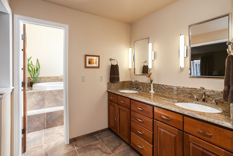 Amazing Master Bath Renovation in Denver with huge double shower