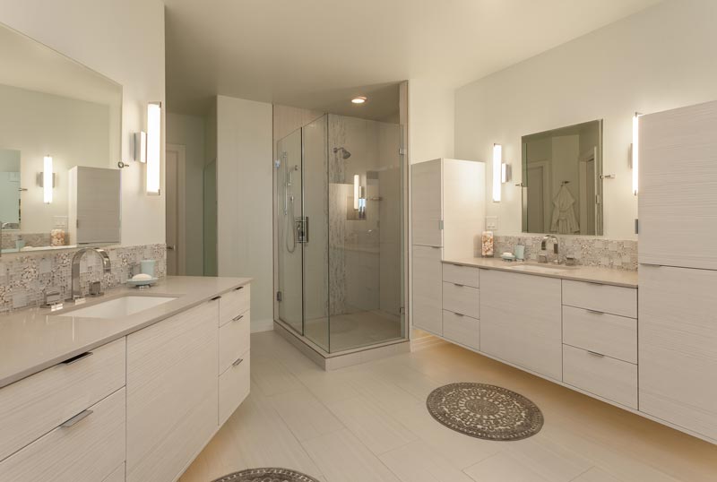 Renovated Contemporary Master Bathroom Denver CO