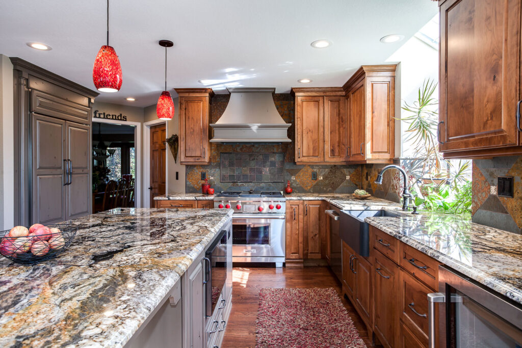 frameless current by crystal cabinets in this traditional kitchen remodel