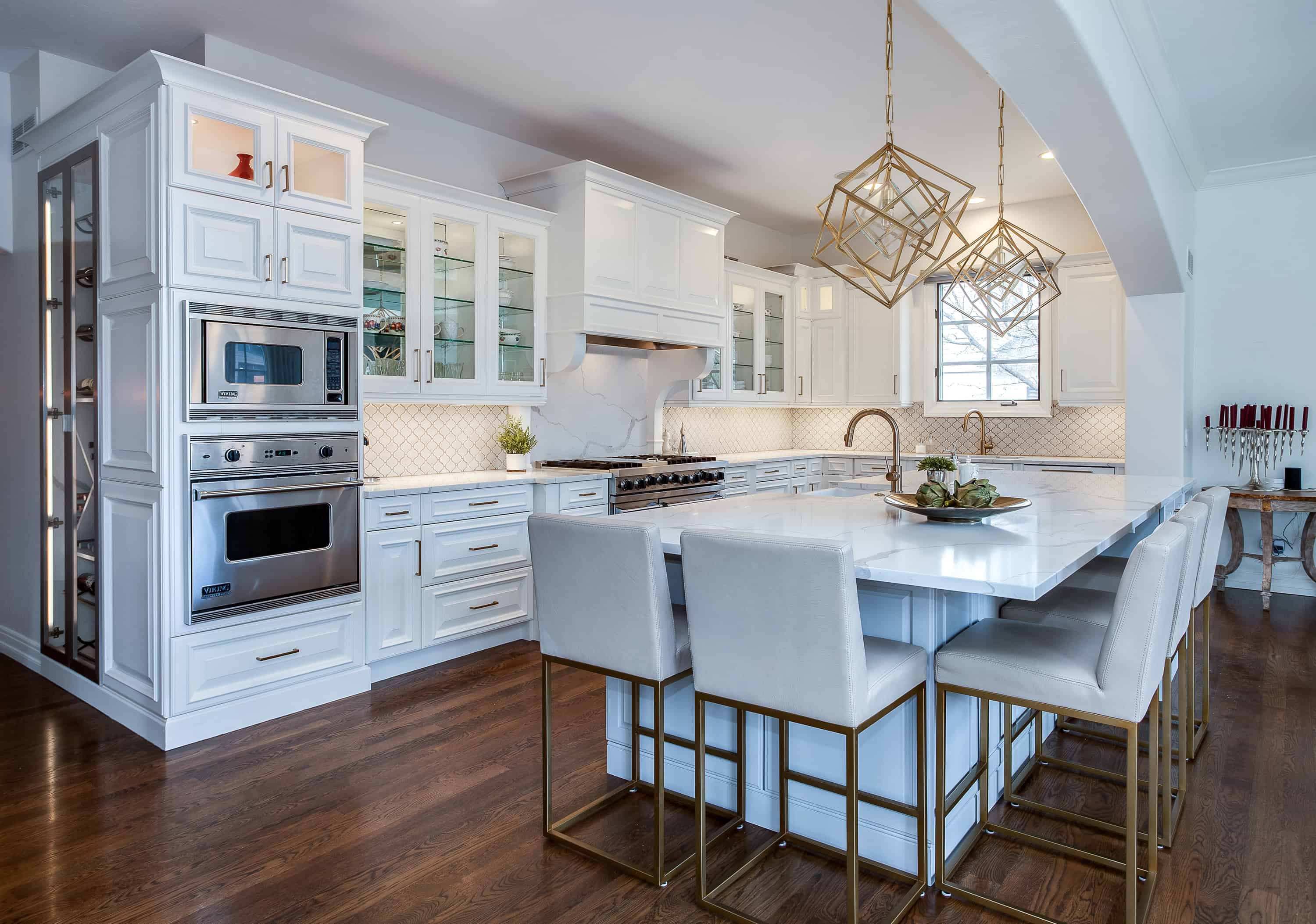 cherry hills kitchen remodel white painted cabinets