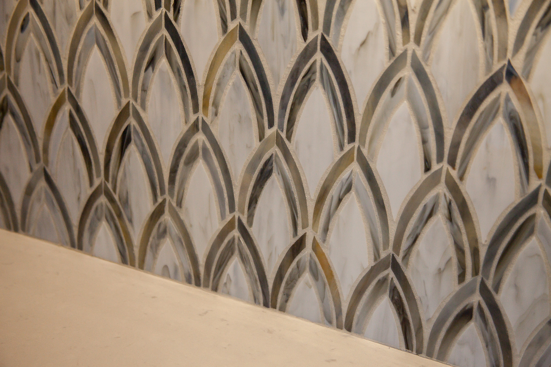 stained glass backsplash kitchen remodel denver