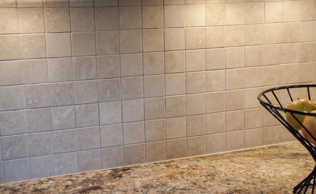 porcelain tile backsplash