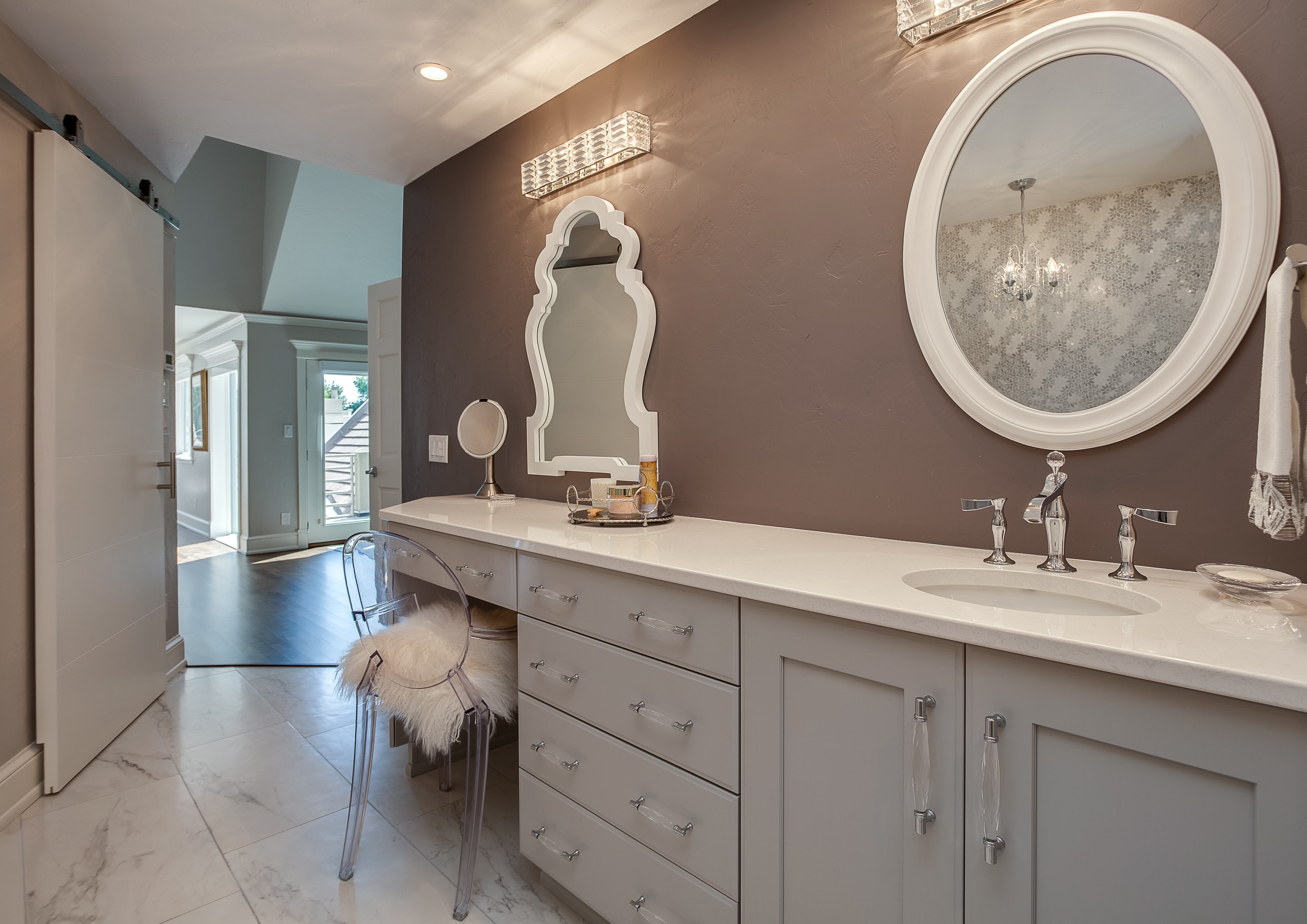 How To Prepare For A Bathroom Remodel, Master Bathroom Vanity With Makeup Area