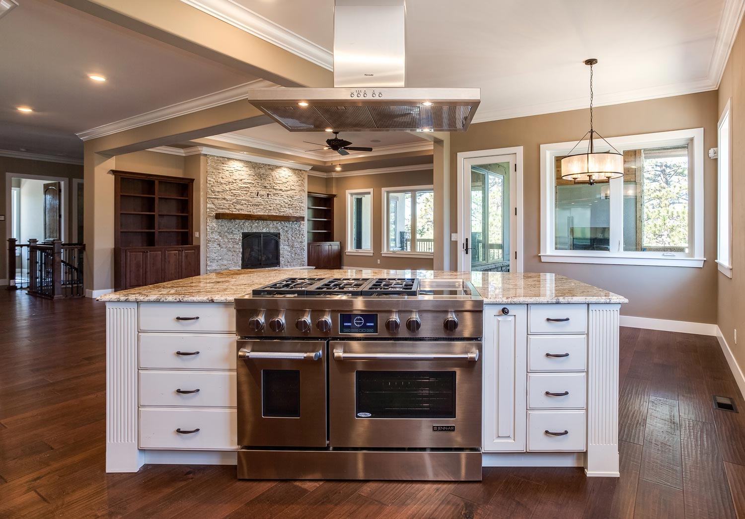 New Center Island Kitchen Design in Castle Rock - JM Kitchen and Bath